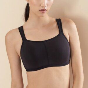 NATORI Yogi Contour Convertible Sports Bra 32G Black 32DDDD Underwire Active Bra